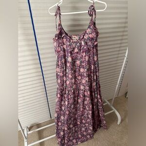 Mille flower dress with tie straps
